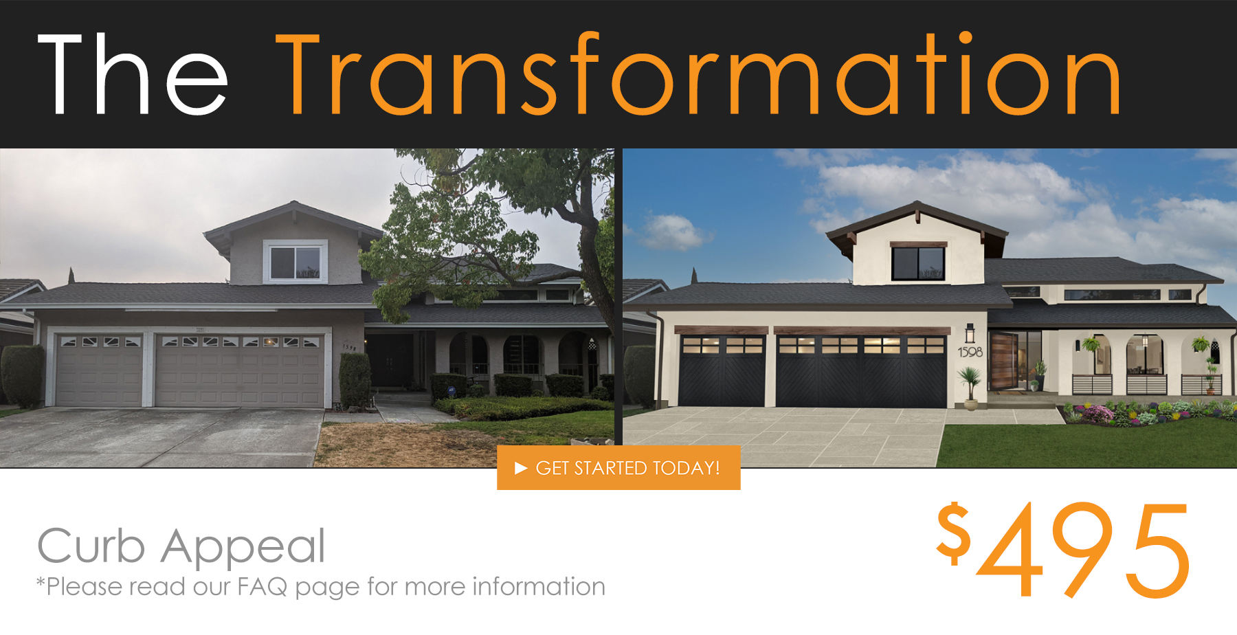 Exterior Virtual Design -Transformation Package for Architectural Renderings Commercial and Residential