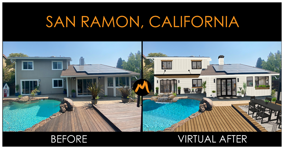 San, Ramon Virtual Exterior Design Transformation