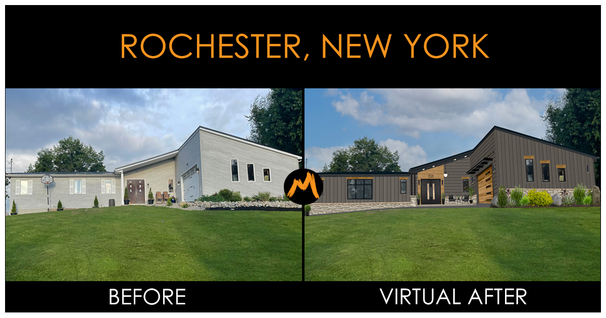 Virtual Exterior Designer in Rochester, New York Transformation